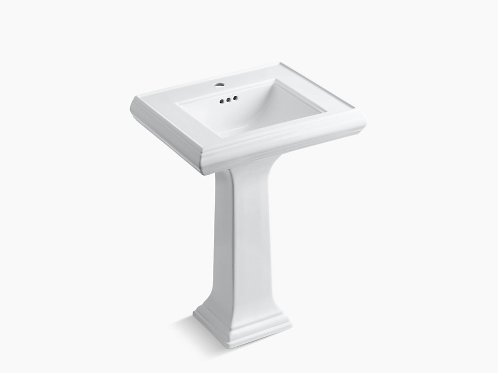 Kohler - Memoirs  Pedestal Lavatory With Classic Design And Single Faucet Hole In White